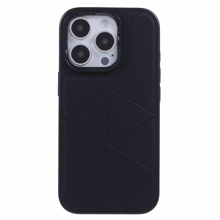 X-LEVEL For iPhone 16 Pro Max Case Geometric PC+TPU+Leather Anti-Scratch Phone Cover