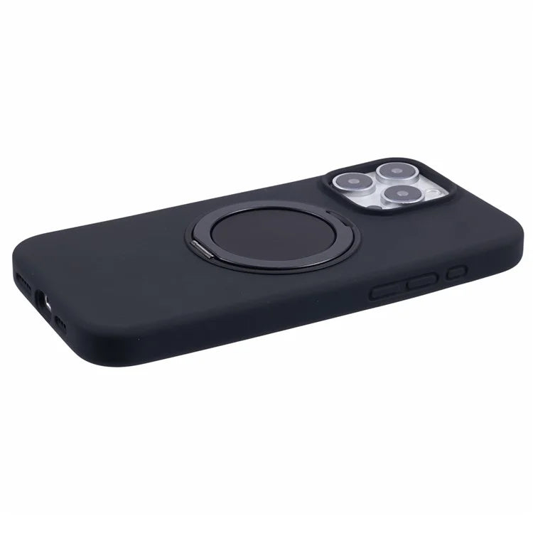 X-LEVEL For iPhone 16 Pro Max Case Compatible with MagSafe Rotatable Kickstand Liquid Silicone Phone Cover