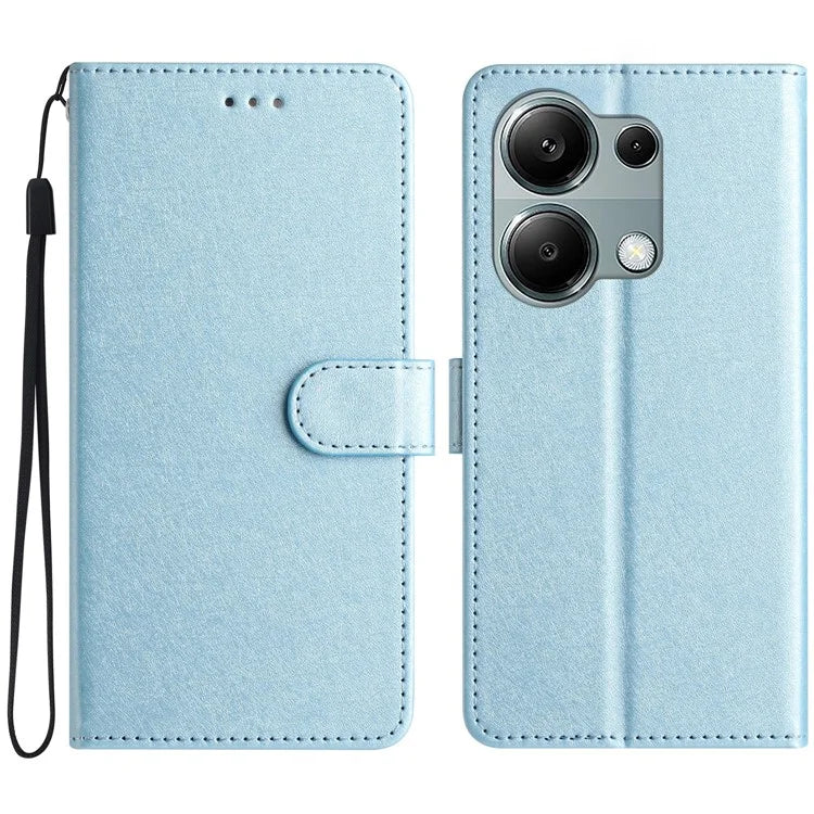 For Xiaomi Poco M6 Pro 4G / Redmi Note 13 Pro 4G Poco M6 Pro 4G Wallet Case Leather Folio Phone Cover Magnetic Clasp