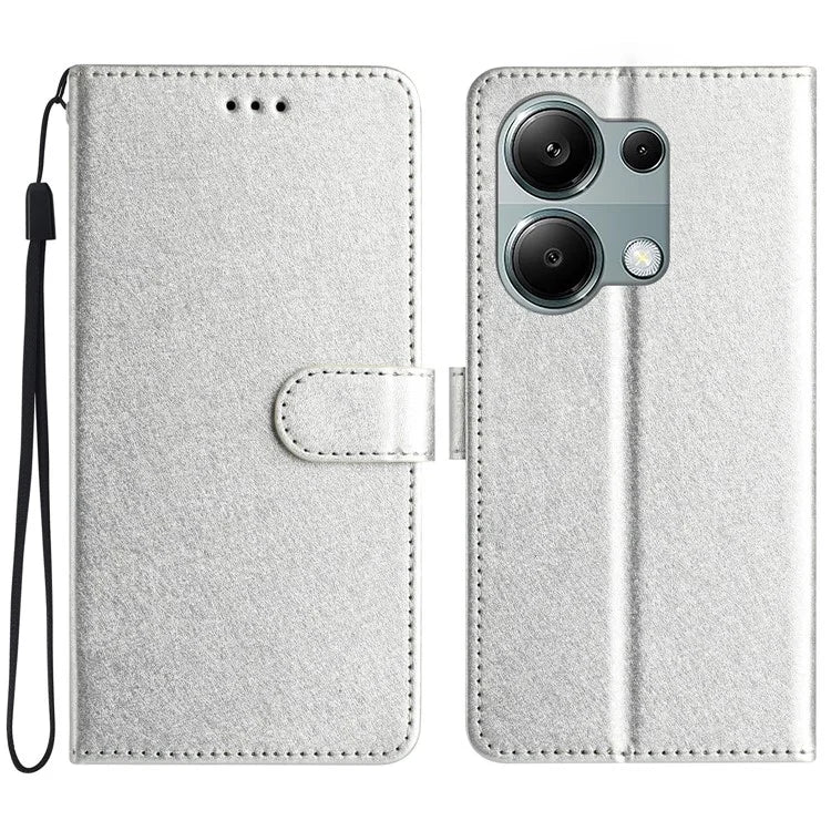 For Xiaomi Poco M6 Pro 4G / Redmi Note 13 Pro 4G Poco M6 Pro 4G Wallet Case Leather Folio Phone Cover Magnetic Clasp