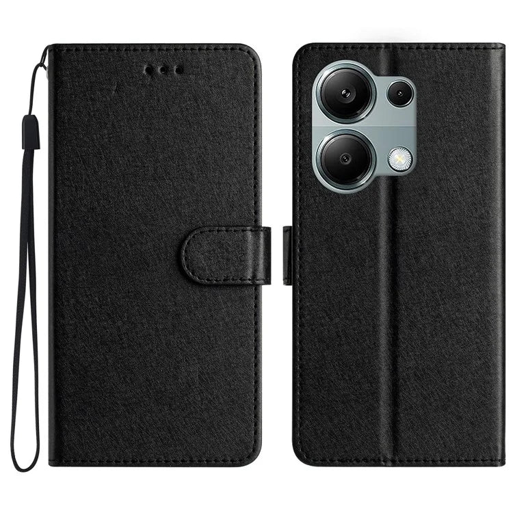 For Xiaomi Poco M6 Pro 4G / Redmi Note 13 Pro 4G Poco M6 Pro 4G Wallet Case Leather Folio Phone Cover Magnetic Clasp