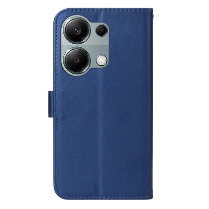 For Xiaomi Redmi Note 13 Pro 4G / Poco M6 Pro 4G Case PU Leather Flip Phone Cover Wallet Card Slot Holder