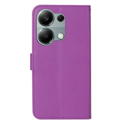 For Xiaomi Redmi Note 13 Pro 4G / Poco M6 Pro 4G Case PU Leather Flip Phone Cover Wallet Card Slot Holder