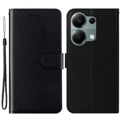 For Xiaomi Redmi Note 13 Pro 4G / Poco M6 Pro 4G Case PU Leather Flip Phone Cover Wallet Card Slot Holder