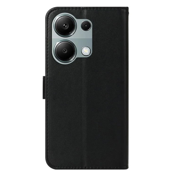 For Xiaomi Redmi Note 13 Pro 4G / Poco M6 Pro 4G Case PU Leather Flip Phone Cover Wallet Card Slot Holder