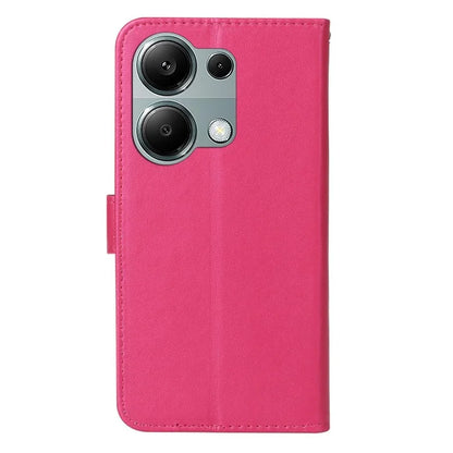 For Xiaomi Redmi Note 13 Pro 4G / Poco M6 Pro 4G Case PU Leather Flip Phone Cover Wallet Card Slot Holder