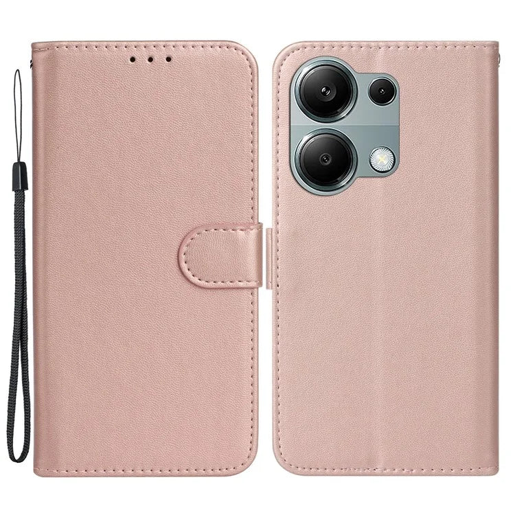 For Xiaomi Redmi Note 13 Pro 4G / Poco M6 Pro 4G Case PU Leather Flip Phone Cover Wallet Card Slot Holder