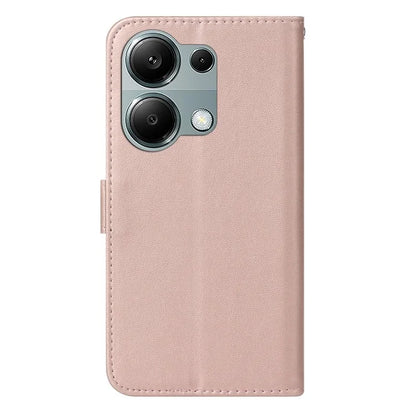 For Xiaomi Redmi Note 13 Pro 4G / Poco M6 Pro 4G Case PU Leather Flip Phone Cover Wallet Card Slot Holder