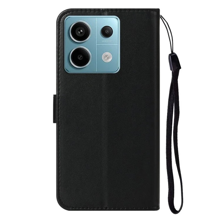 For Xiaomi Poco X6 5G / Redmi Note 13 Pro 5G Case PU Leather Flip Phone Cover Wallet Card Slot Holder