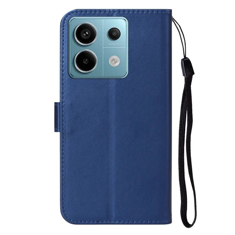 For Xiaomi Poco X6 5G / Redmi Note 13 Pro 5G Case PU Leather Flip Phone Cover Wallet Card Slot Holder