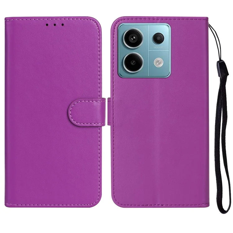 For Xiaomi Poco X6 5G / Redmi Note 13 Pro 5G Case PU Leather Flip Phone Cover Wallet Card Slot Holder