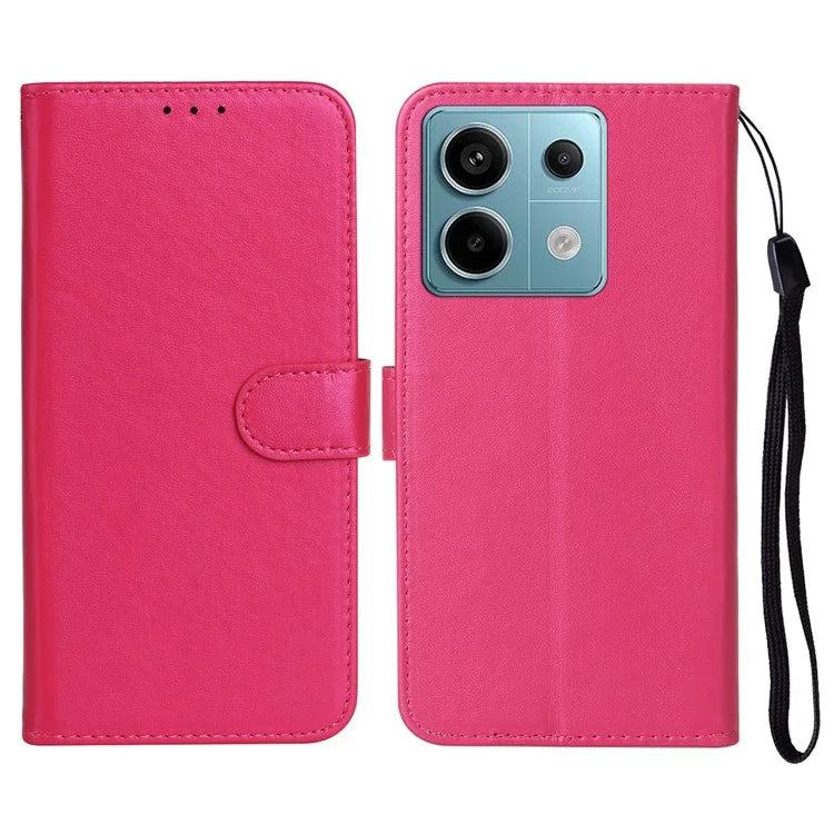 For Xiaomi Poco X6 5G / Redmi Note 13 Pro 5G Case PU Leather Flip Phone Cover Wallet Card Slot Holder