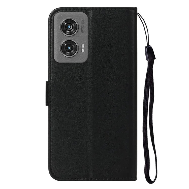 For Motorola Edge 50 Fusion 5G Case PU Leather Flip Phone Cover Wallet Card Slot Holder