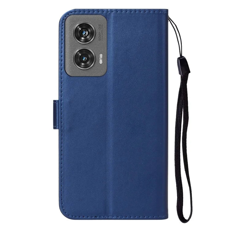 For Motorola Edge 50 Fusion 5G Case PU Leather Flip Phone Cover Wallet Card Slot Holder