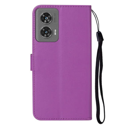 For Motorola Edge 50 Fusion 5G Case PU Leather Flip Phone Cover Wallet Card Slot Holder