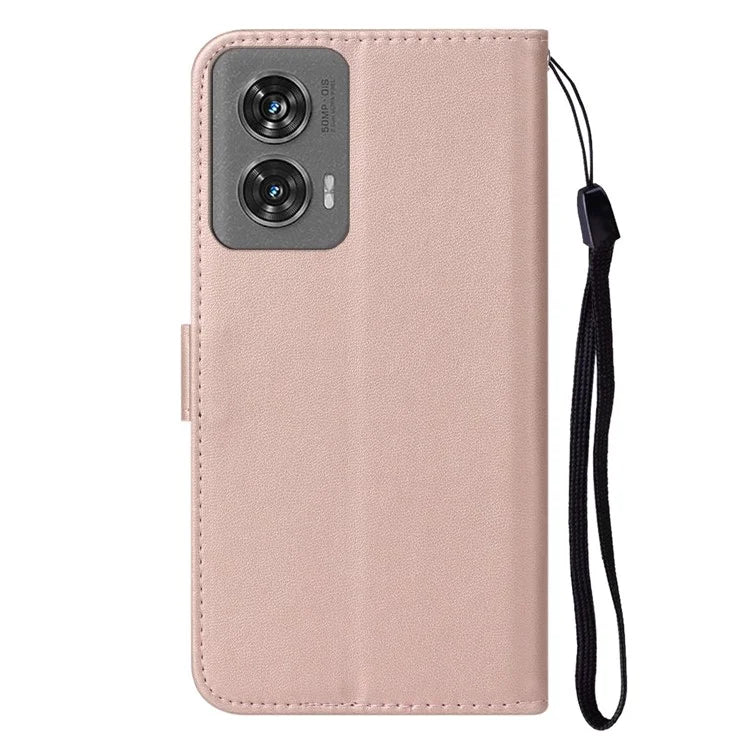 For Motorola Edge 50 Fusion 5G Case PU Leather Flip Phone Cover Wallet Card Slot Holder