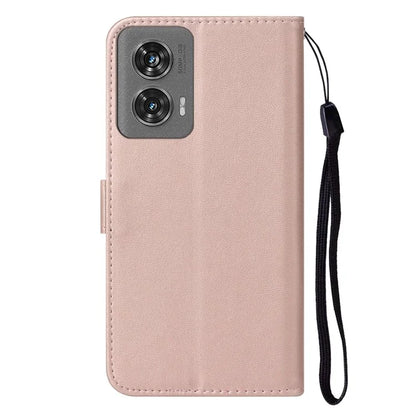 For Motorola Edge 50 Fusion 5G Case PU Leather Flip Phone Cover Wallet Card Slot Holder