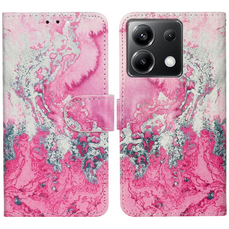 For Xiaomi Poco X6 5G / Redmi Note 13 Pro 5G Case Pattern PU Leather Flip Phone Cover