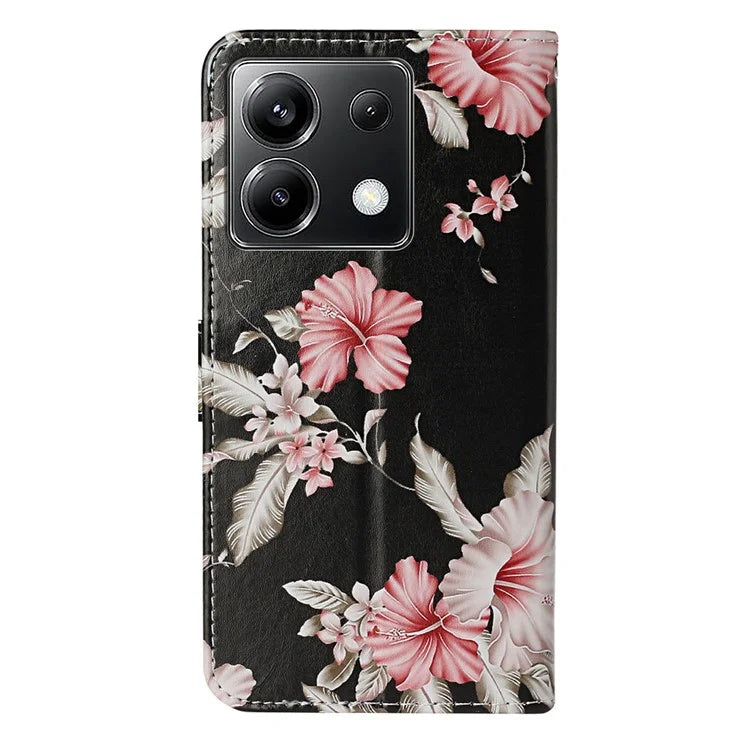 For Xiaomi Poco X6 5G / Redmi Note 13 Pro 5G Case Pattern PU Leather Flip Phone Cover