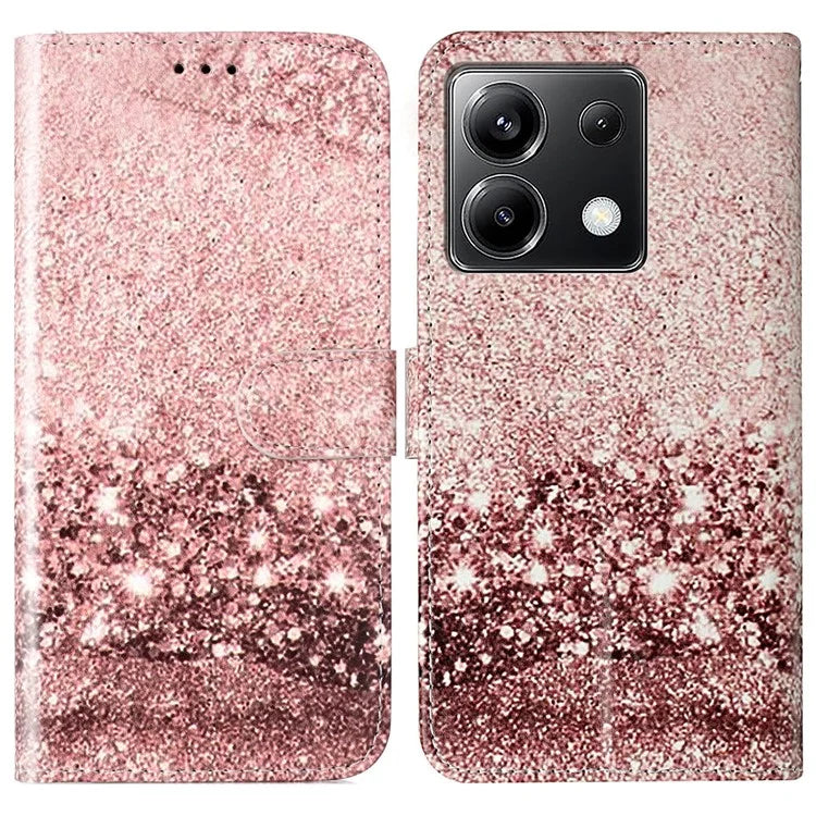 For Xiaomi Poco X6 5G / Redmi Note 13 Pro 5G Case Pattern PU Leather Flip Phone Cover
