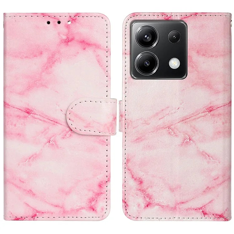For Xiaomi Poco X6 5G / Redmi Note 13 Pro 5G Case Pattern PU Leather Flip Phone Cover