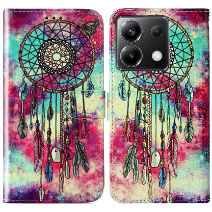 For Xiaomi Poco X6 5G / Redmi Note 13 Pro 5G Case Pattern PU Leather Flip Phone Cover