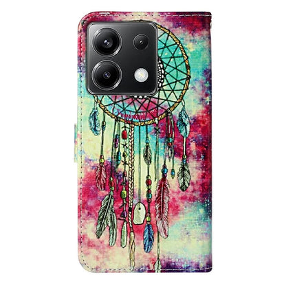 For Xiaomi Poco X6 5G / Redmi Note 13 Pro 5G Case Pattern PU Leather Flip Phone Cover