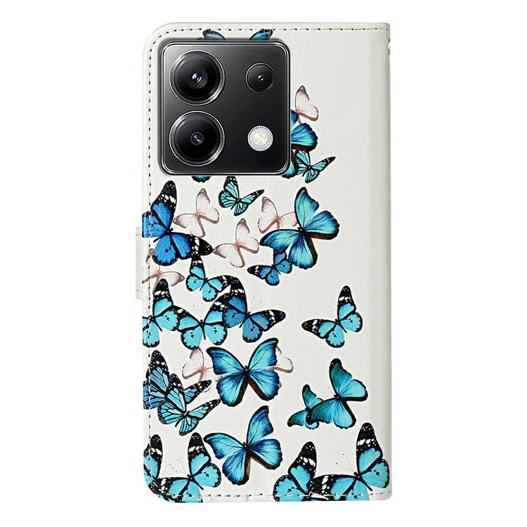 For Xiaomi Poco X6 5G / Redmi Note 13 Pro 5G Case Pattern PU Leather Flip Phone Cover