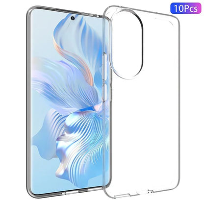 10Pcs / Pack For Honor 90 Clear Case Watermark-Free TPU Protective Cover
