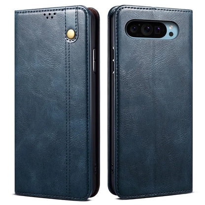 For Google Pixel 9 Pro  /  Pixel 9 Case Crazy Horse Texture Waxy Leather Wallet Stand Cover