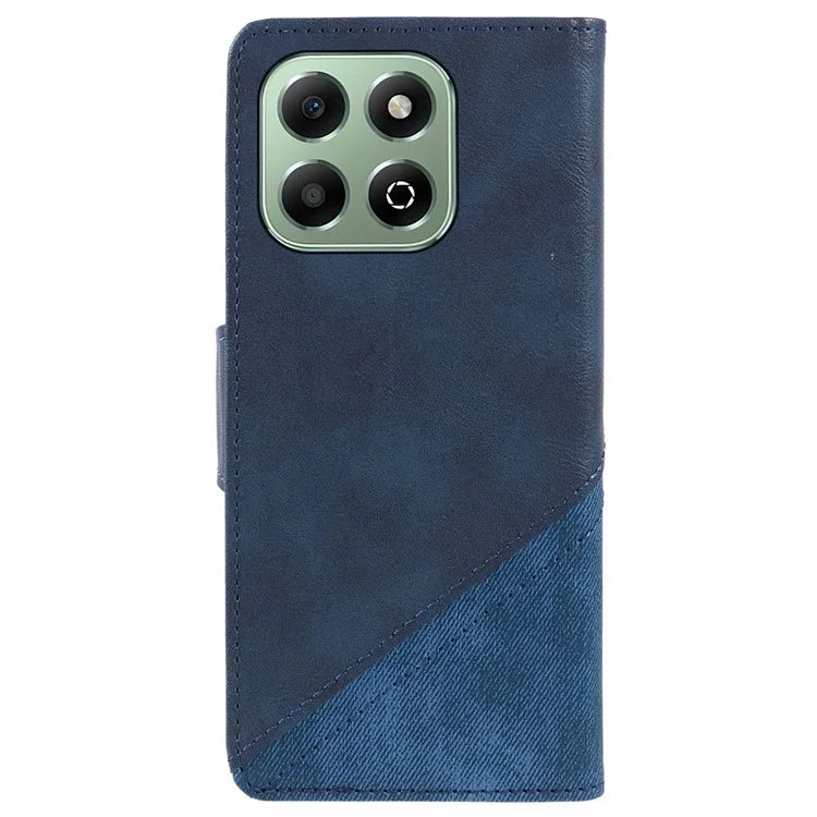 For Honor X6b 4G Case Splicing Texture Leather Phone Cover Viewing Stand