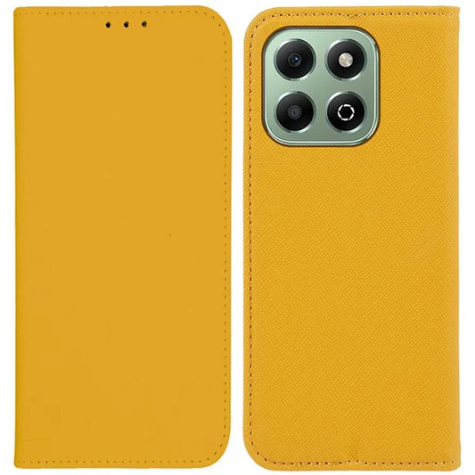 For Honor X6b 4G Case Cross Texture Leather Phone Cover Hidden Magnetic
