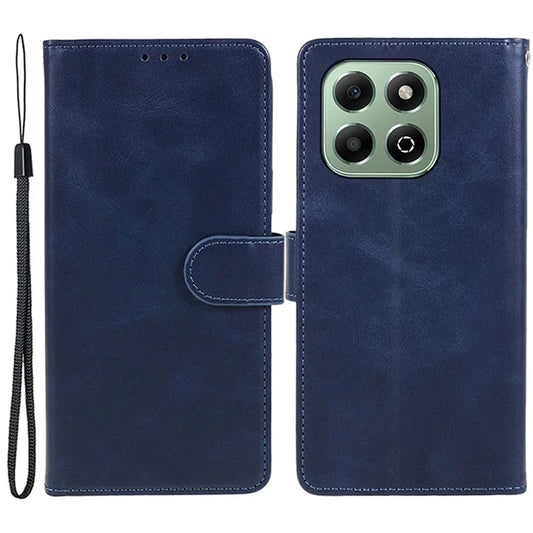 For Honor X6b 4G Case PU Leather Wallet Protective Phone Cover Calf Texture