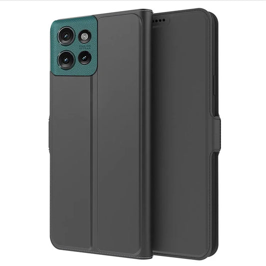 For Motorola Edge 50 5G Case Shockproof TPU Inner Shell Leather Phone Cover Card Slot