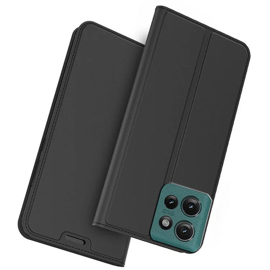 For Motorola Edge 50 5G Case PU Leather Phone Cover with Card Holder Stand Magnetic Closure