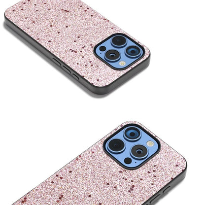 For iPhone 16 Pro Case Glitter Design PU+PC+TPU Protective Phone Cover