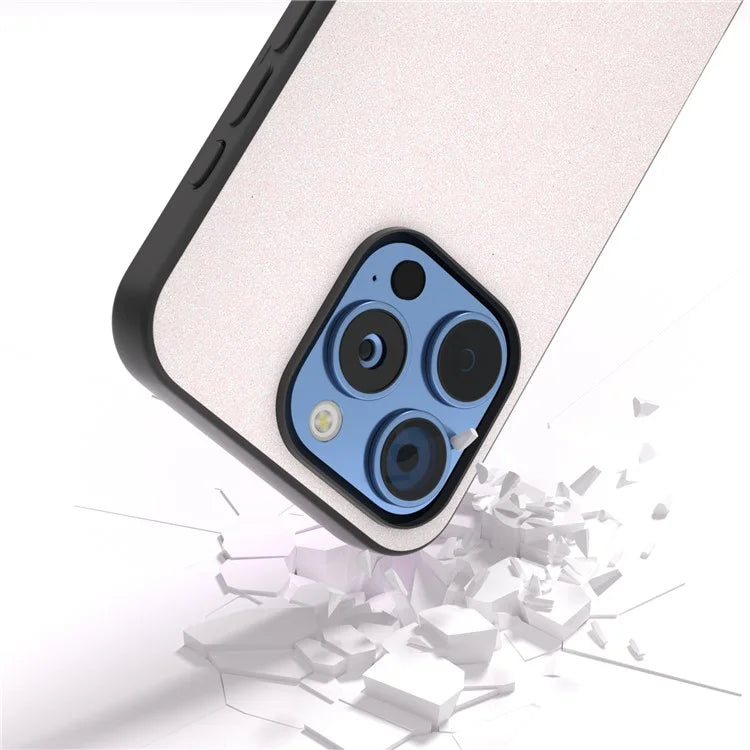 For iPhone 16 Pro Case Glitter Design PU+PC+TPU Protective Phone Cover