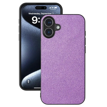 For iPhone 16 Plus Case Glitter Design PU+PC+TPU Protective Phone Cover