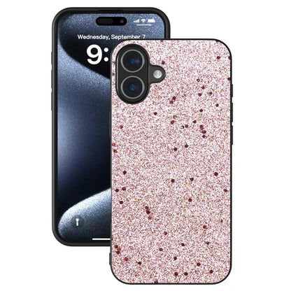 For iPhone 16 Case Glitter Design PU+PC+TPU Protective Phone Cover