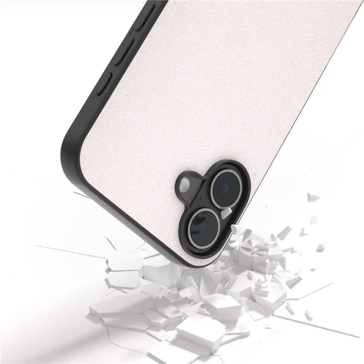 For iPhone 16 Case Glitter Design PU+PC+TPU Protective Phone Cover