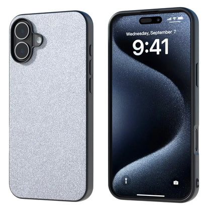 For iPhone 16 Case Glitter Design PU+PC+TPU Protective Phone Cover