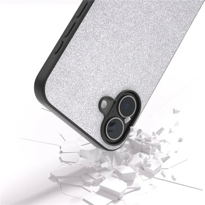 For iPhone 16 Case Glitter Design PU+PC+TPU Protective Phone Cover