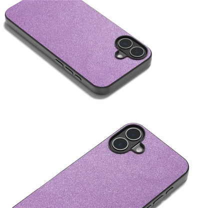 For iPhone 16 Case Glitter Design PU+PC+TPU Protective Phone Cover