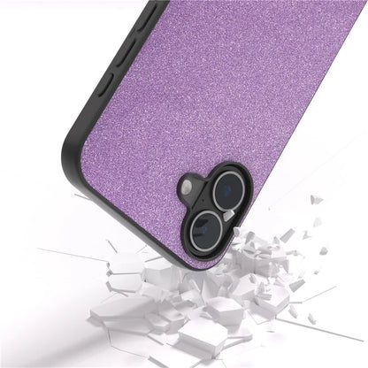 For iPhone 16 Case Glitter Design PU+PC+TPU Protective Phone Cover