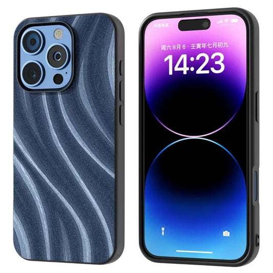 For iPhone 16 Pro Max Case Milky Way Pattern PU+PC+TPU Shockproof Phone Cover