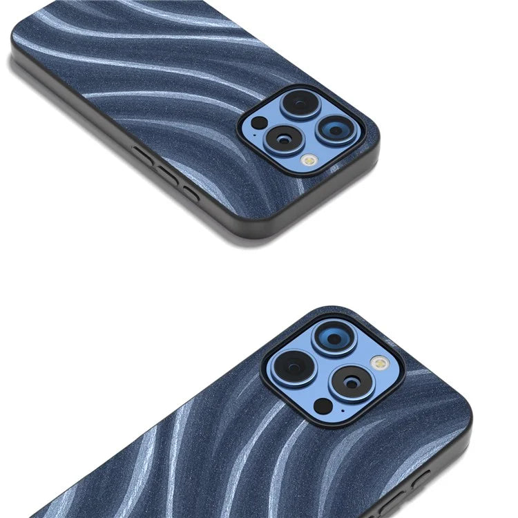 For iPhone 16 Pro Max Case Milky Way Pattern PU+PC+TPU Shockproof Phone Cover
