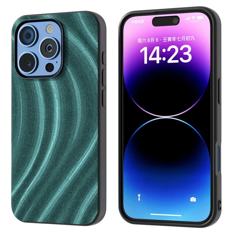 For iPhone 16 Pro Max Case Milky Way Pattern PU+PC+TPU Shockproof Phone Cover