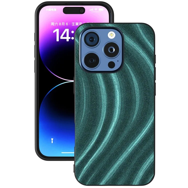 For iPhone 16 Pro Max Case Milky Way Pattern PU+PC+TPU Shockproof Phone Cover