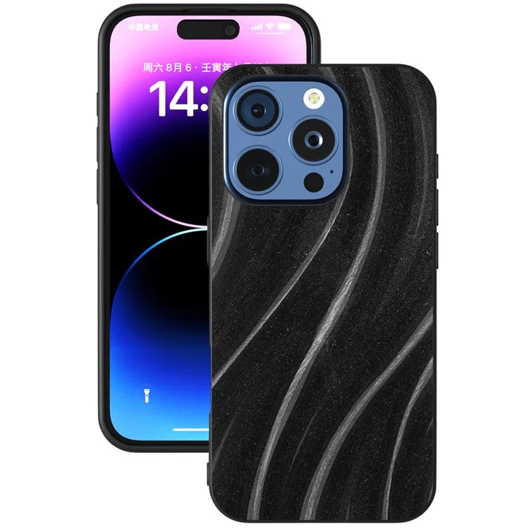 For iPhone 16 Pro Max Case Milky Way Pattern PU+PC+TPU Shockproof Phone Cover