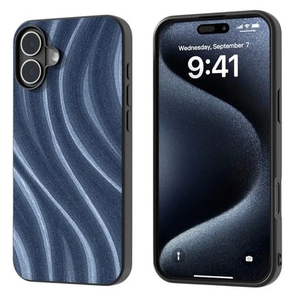 For iPhone 16 Plus Case Milky Way Pattern PU+PC+TPU Shockproof Phone Cover